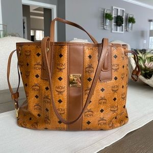 MCM Leather Reversible Tote Purse